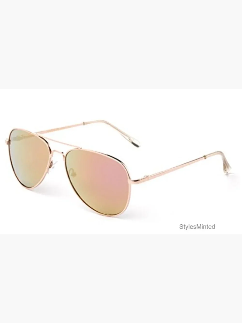 Stainless Steel Aviator Sunglasses - UV400 Polarized Lens Kids Teens